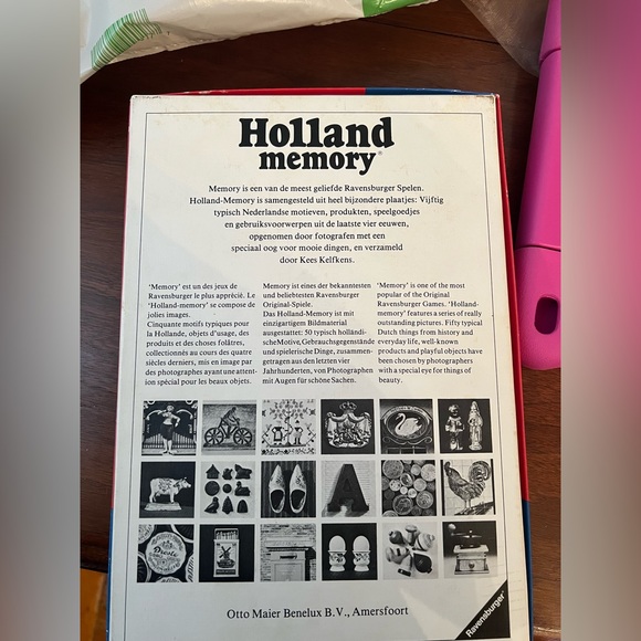 Ravensburger Games Vintage Holland Memory Game Ravensburger Memory Game From 976 Dutch